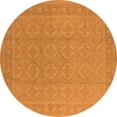 thumbnail image 1 of Ahgly Company Indoor Round Oriental Orange Industrial Area Rugs, 8' Round, 1 of 4
