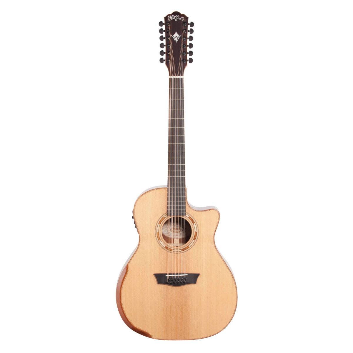 Washburn Comfort Deluxe 12 String Grand Auditorium Acoustic Electric Guitar