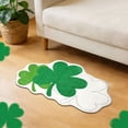 thumbnail image 6 of St. Patrick's Day Shamrock Bathroom Rugs Green Clover Bath Mat Washable Kitchen Rugs Nonslip Doormats Decorations for Living Room Kitchen Bedroom, 23.62 Inch, 6 of 6