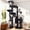 Dark Grey, variant on Globlazer 78" Large Cat Tree, Multi-Level Heavy Duty Cat Tower Condo with Sisal Scratching Posts, Light Grey