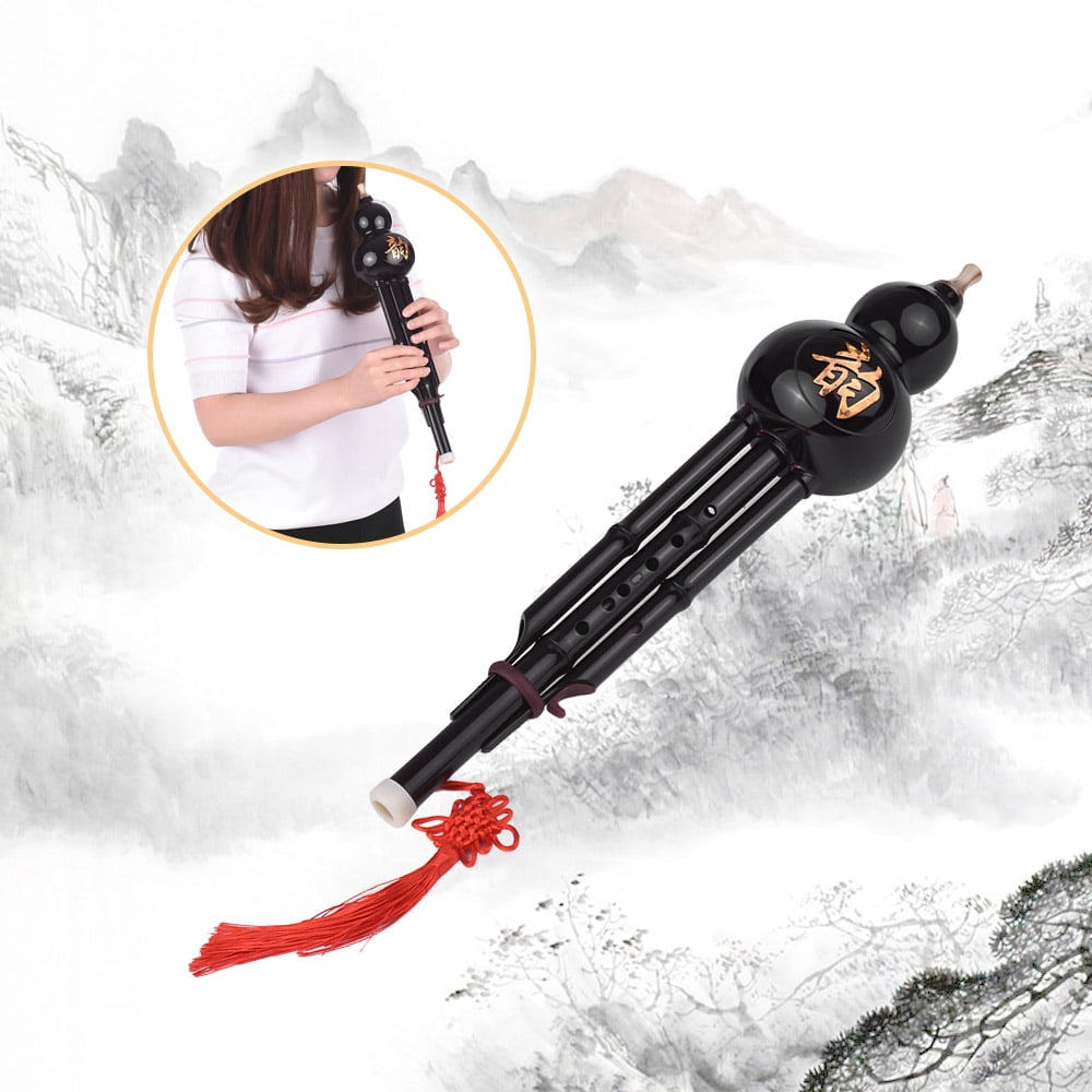 Nishore Flute,Bottle C-key Resin Material With Chinese Knot Carry Musical Chinese Cucurbit Flute Resin Material With Flute Bottle C-key With Chinese Knot Chinese Knot Carry Cucurbit Flute Bottle