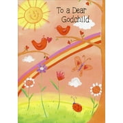 Freedom Greetings Birds, Butterfly & Ladybug: Godchild Valentine's Day Card