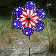 thumbnail image 3 of In the Breeze 2638 — 19-Inch Patriot Star Flower Spinner, Garden Flower Spinner, 3 of 5