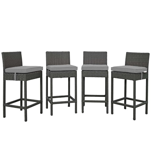 Modway Sojourn 4 Piece Outdoor Patio Sunbrella® Pub Set, Multiple Colors