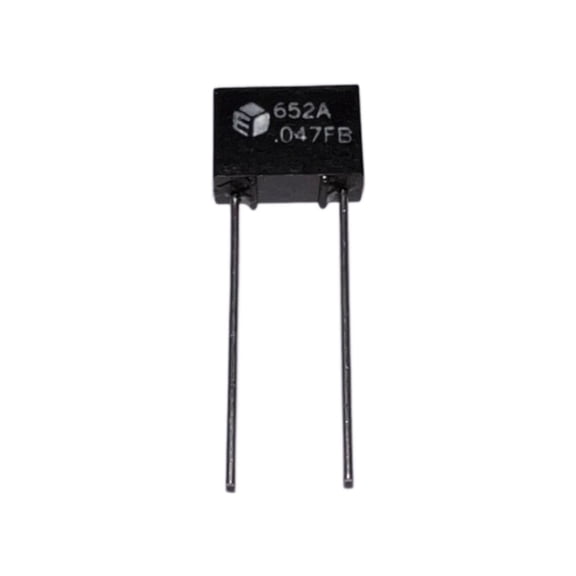 Pack of 2 652A1B473F Capacitor Rectangular 22AWG Radial Leads, .047MFD 100V 1% Bulk : RoHS