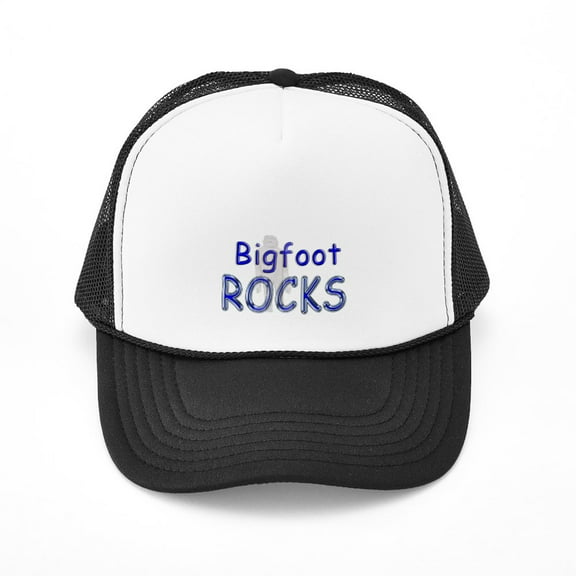 CafePress - Bigfoot Rocks - Adjustable Unisex Printed Trucker Hat with Mesh Back