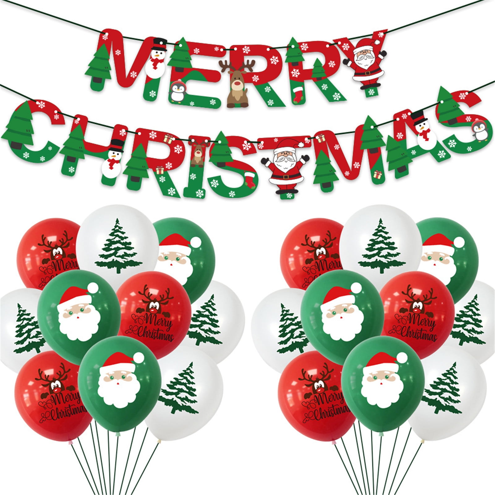 Details about   Merry Christmas Santa Banner Flag Wall Hanging Xmas Party Decoration Ornaments 