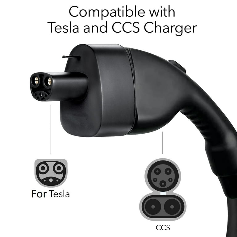 US Tesla CCS 2 Combo adapter for Model S,3,X,Y - for fast-charging -  Everything necessary for EV charging - Hardware and Software!