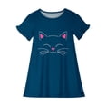 thumbnail image 3 of RXIRUCGD 2025 Vêtements d'Été pour Enfants 3-12 Ans Mode Imprimée Pyjama Rêveur Mi-Mollet Chemise de Nuit, 3 of 3
