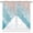 Blue, variant on Swag Curtains Valances for Windows, Green Christmas Tree Short Kitchen Window Curtains Over Sink, Winter Retro Silver Snowflake Cafe Curtains Panel Set Of 2,Rod Pocket, 36 Inches Length