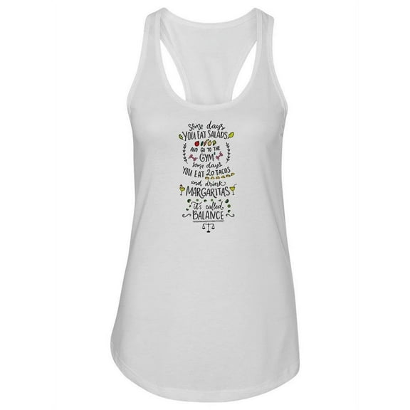 Funny Quote About Food Tank Women -Image by Shutterstock, Female x-Large