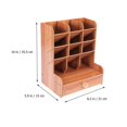 thumbnail image 4 of Pen And Stationery Storage Rack Creative Design For Bedroom Wooden Organizer 21x15x15.5cm 1Pack, 4 of 4