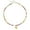 GoldQ, variant on Necklaces with Bubble Initial Letter, Beaded Choker Necklace, Small Gifts for Women Pendant Necklace