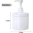 thumbnail image 4 of 2PCs 16.9oz Pump Bottle Dispenser, Shampoo/Body Wash Dispenser, Hand Sanitizer Dispenser, Refillable Liquid Container, Bathroom Accessories, Pump Bottle（white）, 4 of 7