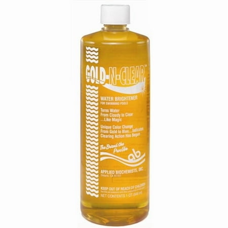 Sigura 1 qt. Applied Bio Gold N Clear Clarifier Swimming Pool - Case of 12