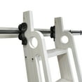 thumbnail image 2 of 12FT Telescopic Vertically Stored Black Steel Sliding Rolling Library Ladder Hardware Track Kit With Brake Floor Roller(No Ladder), 2 of 8