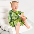 thumbnail image 5 of Casual Dresses Nightgowns Velvet Pleated design One-Piece Nightdress for Indoor Outdoor Daily Green Kiwi Fruit 3-10T, 5 of 7