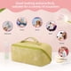 thumbnail image 4 of Bolsa de cosméticos de cuero PU para mujer, bolsa de lavado, bolsa de cosméticos portátil multifuncional de gran capacidad, 4 of 5