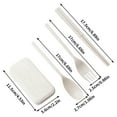 thumbnail image 3 of Zmeidao Collapsible Utensils Set with Case, Reusable Flatware Set, Chopsticks Fork Spoon for Travel Camping Daily Use, Eco-Friendly Plastic Flatware, 3 of 5