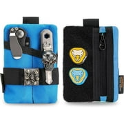 VIPERADE VE15 Small EDC Pouch, Pocket Organizer, EDC Pocket Pouch with DIY Patches Area, EDC Pocket Organizer Wallet for Cards, Small Tool Pouch for EDC Gears