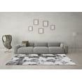 thumbnail image 3 of Ahgly Company Indoor Square Abstract Gray Modern Area Rugs, 8' Square, 3 of 4