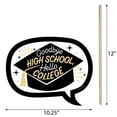 thumbnail image 5 of Big Dot of Happiness Funny Hello College Graduation Party Photo Booth Props Kit - 10 Piece, 5 of 5