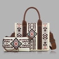 thumbnail image 2 of Bolso Mano Bohemio para Mujer Lona Viajes Al Aire Libre (Beige) 2 Uds., 2 of 7
