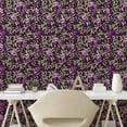 thumbnail image 2 of Ambesonne Floral Peel & Stick Wallpaper for Home, Botanical Garden Branches, 13"x72", Plum Purple and Reseda Green, 2 of 5