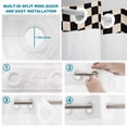 thumbnail image 4 of No Hook Shower Curtain, Sunflowers Rooster Shower Curtains for Bathroom with See Through Top Window, Farmhouse Vintage Beige Wooden Plaid Waterproof & Washable Bath Curtain Stand Up Stall 36"x72", 4 of 9