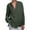 Army Green, variant on 2025 New Fashion Plus Size Womens Solid Color V-neck Loose Button Blouse Half Sleeve Casual Work Tunic Tops