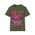 thumbnail image 2 of Girls love Ocean Animals Novelty Fish Lovers Unisex Softstyle T-Shirt, 2 of 6