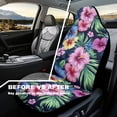 thumbnail image 3 of Uorisanigo Tropical Hibiscus Waterproof Car Seat Cover Universal Front Car Seats Easy to Install Breathable Front Seat Cover Universal for Auto Truck Van SUV 2 Pcs, 3 of 7