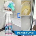 thumbnail image 3 of 2025 New Bathroom Descaler Foam Cleaner Spray, Stubborn Stains Cleaner, All-Purpose Foaming Cleaner, Dissolves Calcium, Lime, And Soap Scum - Fresh Scent, Suitable For Faucets Bathtubs Tiles Glass (1), 3 of 10