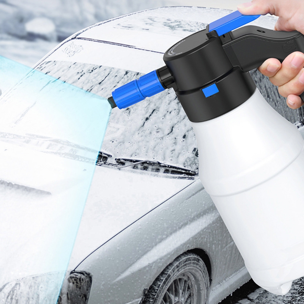 Electric Car Foam Sprayer 1.5L Handheld Foamer Rechargeable Battery Powered Foam Cannons for Home Car Washing