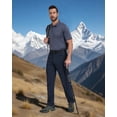 thumbnail image 6 of Mens Hiking Pants Lightweight Nylon Stretch Cargo Work Pants for Men Waterproof with Pockets, 6 of 7