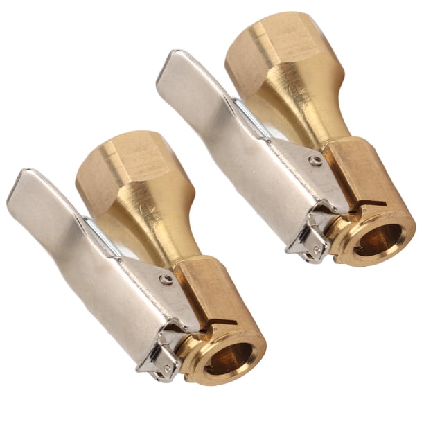 Adaptador De Mandril De Inflador Mandril De Aire De Punta Recta Con Par De Clips Rosca Interna De Latón De Alta Dureza Para Compresor ANGGREK Otros Vehículos