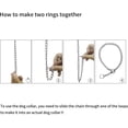 thumbnail image 5 of Chain Dog Training Choke Collar,Adjustable Stainless Steel Chain Slip Collar,Dog Training Collar Chain Slider Collar Resistant Metal Chain,Suitable For Small Medium And Large Dogs, 5 of 6