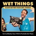 thumbnail image 6 of DUDE Wipes Shea BUTTer Flushable Wipes - Extra-Large Adult Wet Wipes - 3 Pack (144 Count) - Infused with Coconut Oil, Vitamin E, and Aloe - Septic and Sewer Safe, 6 of 16