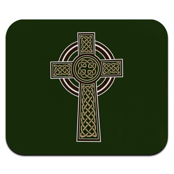 Celtic Christian Cross Irish Ireland Low Profile Thin Mouse Pad Mousepad