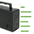 thumbnail image 3 of DFITO Solar Powered Generator, 12V 5A Portable Solar Generator Power Station with 10W Solar Panels, 3 of 11