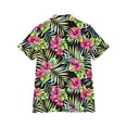 thumbnail image 3 of QUNYINEY Collared Womens Button Down Shirts Hawaiian Casual Short Sleeve Tops Loose Summer Beach Women Tops, 3 of 6