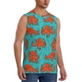 thumbnail image 2 of Pofeuu Fun Octopus Print Men's Muscle T-Shirt, Sleeveless, Muscle Tank, Classic Muscle Tee Top For Men Casual Sleeveless Muscle T-Shirt Trendy Clothes-XX-Large, 2 of 7
