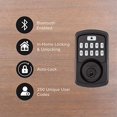 thumbnail image 3 of Aura Electronic Deadbolt - Matte Black + Bluetooth, 3 of 6