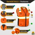 KwikSafety (Charlotte, NC) BIG KAHUNA Safety Vest (11 Pockets) ANSI