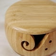 thumbnail image 4 of Portable Wooden Yarn Storage Bowl with Lid Round Handmade Storage Knitting Wool Storage Basket Round for Knitting Crocheting, Bamboo with lid, As Describe, 4 of 5