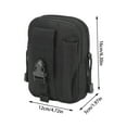 thumbnail image 1 of Yhmxh Riñonera táctica deportiva militar para exteriores, 2 unidades, cinturón de estrategia deportiva, monedero, funda para teléfono móvil de 6 pulgadas, estilo militar, 1 of 5