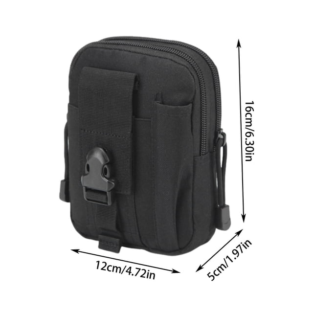 Yhmxh Riñonera táctica deportiva militar para exteriores, 2 unidades, cinturón de estrategia deportiva, monedero, funda para teléfono móvil de 6 pulgadas, estilo militar