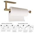 thumbnail image 3 of ¡Gran oferta! Soporte para papel de cocina debajo del Gabinete soporte para papel de cocina autoadhesivo para encimera de cocina montado en la pared, 3 of 4