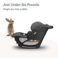 thumbnail image 4 of UPPAbaby Aria Lightweight Infant Car Seat/Just Under 6 lbs for Easy Portability/Base with Load Leg + Infant Insert Included/Direct Stroller Attachment/Greyson (Charcoal Mélange/Saddle Leather), 4 of 5