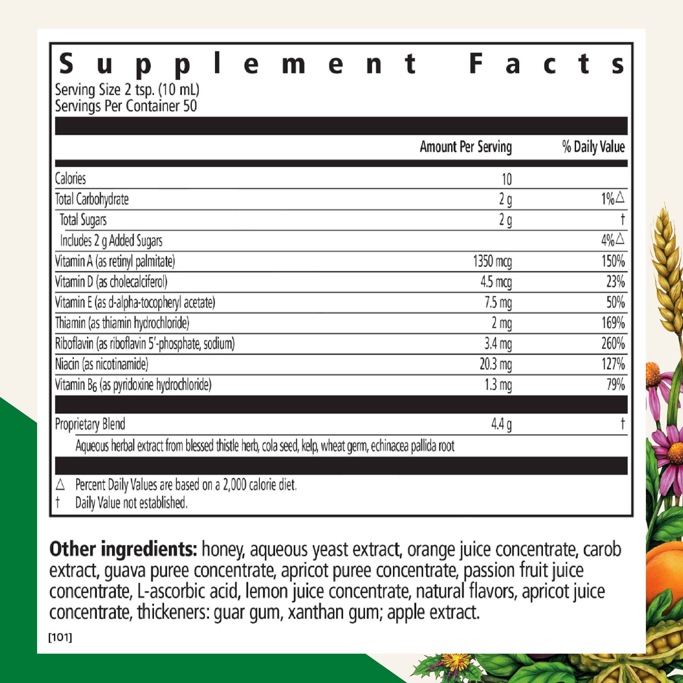Floradix Epresat Adult Liquid Multivitamin - Herbal Supplement - Daily Supplement with Vitamin A, D, B6, Milk Thistle & More - Supports Energy & Liver Health - Vegetarian, Non-GMO - 16.9 fl oz